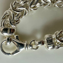 Load image into Gallery viewer, Milor Sterling Thick Byzantine Chain 24" Necklace (53.2g)
