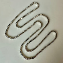 Load image into Gallery viewer, Milor Sterling Thick Box Chain 30" Necklace (38.9g)
