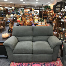 Load image into Gallery viewer, LazBoy Green Loveseat Sofa Recliner (42x66x36)
