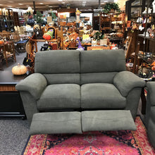 Load image into Gallery viewer, LazBoy Green Loveseat Sofa Recliner (42x66x36)
