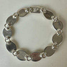 Load image into Gallery viewer, Sterling Jasper Tigers Eye Malachite Sodalite Oval Link Bracelet (7.5")
