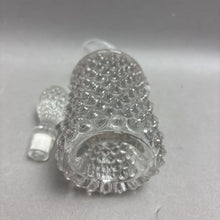 Load image into Gallery viewer, Blown Glass Pointed Hobnob Decanter Cruet with Stopper (6")
