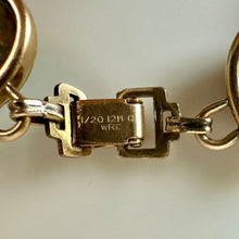 Load image into Gallery viewer, Vintage WRE Gold Filled Large Multi-Gemstone Scarab Bracelet (8")
