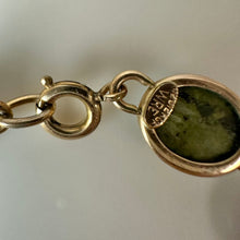 Load image into Gallery viewer, Vintage WRE Gold Filled Mulit-Gemstone Scarab Bracelet (7.25")

