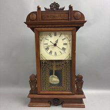 Load image into Gallery viewer, Wooden Battery-Powered Shelf Clock (21.5x12x4)
