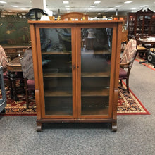 Load image into Gallery viewer, Antique Oak Display Case AS IS (60x46x16)
