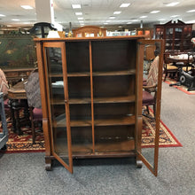 Load image into Gallery viewer, Antique Oak Display Case AS IS (60x46x16)
