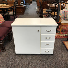 Load image into Gallery viewer, White Sewing Machine Cabinet (32x36x20)
