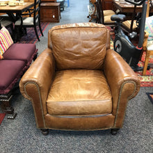 Load image into Gallery viewer, Bradington Leather Arm Chair (35x39x39) w/ Ottoman (18x28x20)
