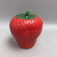 Load image into Gallery viewer, Hazel Atlas Strawberry Milk Glass Jam/Jelly Jar (4")
