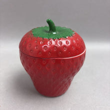 Load image into Gallery viewer, Hazel Atlas Strawberry Milk Glass Jam/Jelly Jar (4")
