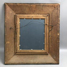 Load image into Gallery viewer, Vintage Gold/Black Wood Framed Mirror (19x18)(As Is)
