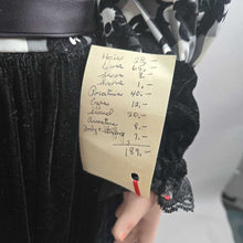 Load image into Gallery viewer, Lou's Porcelain Dolls, Girl in Black Velvet , Rose Accents (24")
