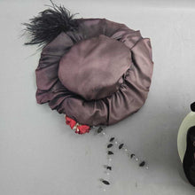 Load image into Gallery viewer, Lou's Porcelain Dolls, Girl in Black Velvet , Rose Accents (24")
