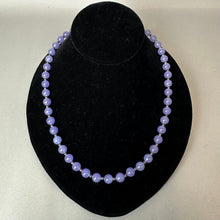 Load image into Gallery viewer, Lavender Jade Sterling Beaded Necklace (21")
