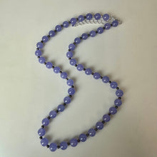 Load image into Gallery viewer, Lavender Jade Sterling Beaded Necklace (21")
