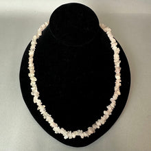 Load image into Gallery viewer, Rose Quartz Chip Bead Necklace (32")

