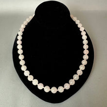 Load image into Gallery viewer, Hand Knotted Rose Quartz Bead Necklace (28")

