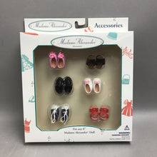 Load image into Gallery viewer, Madame Alexander 8" Doll Accessories Pack - 6-Pairs of Shoes (10.5x9x1.5)
