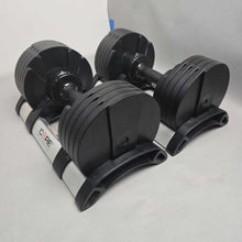 Load image into Gallery viewer, Core Fitness 50lb Adjustable Dumbbell Set
