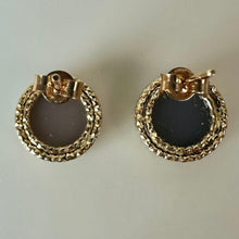 Load image into Gallery viewer, 14K Gold Druzy Agate Stud Earrings (1.9g)
