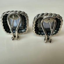 Load image into Gallery viewer, 14K Gold Sterling Blue Lace Agate Earrings (14.5g)
