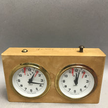Load image into Gallery viewer, Vintage BHB USCF German Analog Chess Clocks Timer Made in West Germany (3x6x1)
