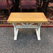 Load image into Gallery viewer, White / Wood Tone Bench (18x24x15)
