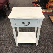 Load image into Gallery viewer, White Night Stand w/ Drawer AS IS (21x19x14)
