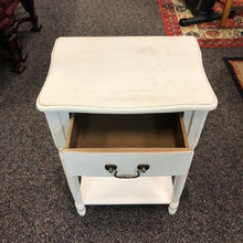 Load image into Gallery viewer, White Night Stand w/ Drawer AS IS (21x19x14)
