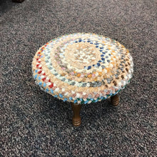 Load image into Gallery viewer, Multicolor Braided Rug Stool (9x13)
