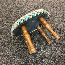 Load image into Gallery viewer, Multicolor Braided Rug Stool (9x13)
