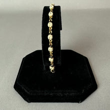 Load image into Gallery viewer, Vintage Joan Rivers Goldtone Ivory Enamel Ladybug Link Bracelet (8")
