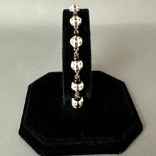 Load image into Gallery viewer, Vintage Joan Rivers Rose Gold White Enamel Ladybug Bracelet (7.75")
