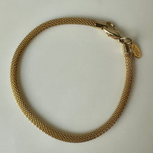 Load image into Gallery viewer, Vintage Joan Rivers Goldtone Mesh Snake Chain Bracelet (8")
