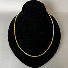 Load image into Gallery viewer, Milor Gold Vermeil Sterling Rock Sparkle Adjustable Chain Necklace (up to 30")
