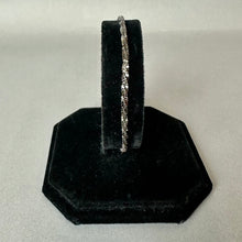 Load image into Gallery viewer, Milor Black-Rhodium Plated Sterling Rock Sparkle Adjustable Chain Bracelet (up tp 10")
