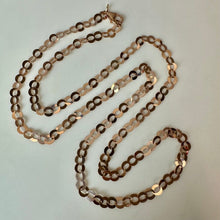 Load image into Gallery viewer, Milor Rose Gold Plated Bronze Flat O Link Chain Necklace (36")
