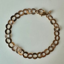 Load image into Gallery viewer, Milor Rose Gold Plated Bronze Flat O Link Chain Bracelet (7.5")
