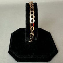 Load image into Gallery viewer, Milor Rose Gold Plated Bronze Flat O Link Chain Bracelet (7.5")
