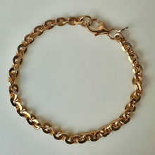 Load image into Gallery viewer, Milor Rose Gold Plated Bronze Rolo Chain Bracelet (7.5")
