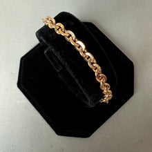 Load image into Gallery viewer, Milor Rose Gold Plated Bronze Rolo Chain Bracelet (7.5")
