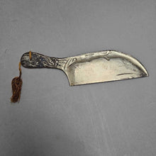 Load image into Gallery viewer, Souvenir of Yellowstone Park Silverplate Crumb Catcher (7.5")
