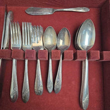 Load image into Gallery viewer, Oneida Silverplate Flatware Set - Queen Bess II (47pc)
