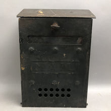 Load image into Gallery viewer, Vintage Black Metal Wall Mounted Mailbox w/Mail Slot (10x6)
