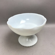 Load image into Gallery viewer, Vintage Milk Glass Pedestal Fruit Bowl (7x5.5)
