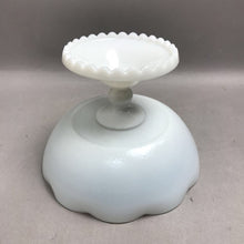 Load image into Gallery viewer, Vintage Milk Glass Pedestal Fruit Bowl (7x5.5)
