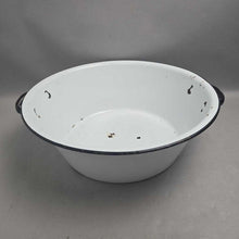 Load image into Gallery viewer, White &amp; Black Enamel Tub/Basin (As-Is) (5.5x16x18)
