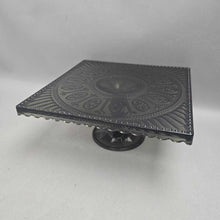 Load image into Gallery viewer, Black Glass Cake Stand (~4.5x10)
