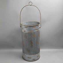 Load image into Gallery viewer, Galvanized Metal Olive Bucket (18.5x9.5)
